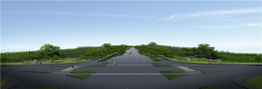 温岭市东部新区第2、3、4、5街沿线绿化工程